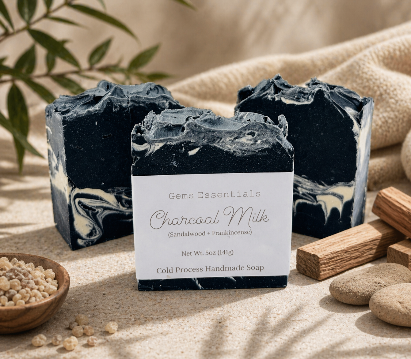 Charcoal Milk Soap