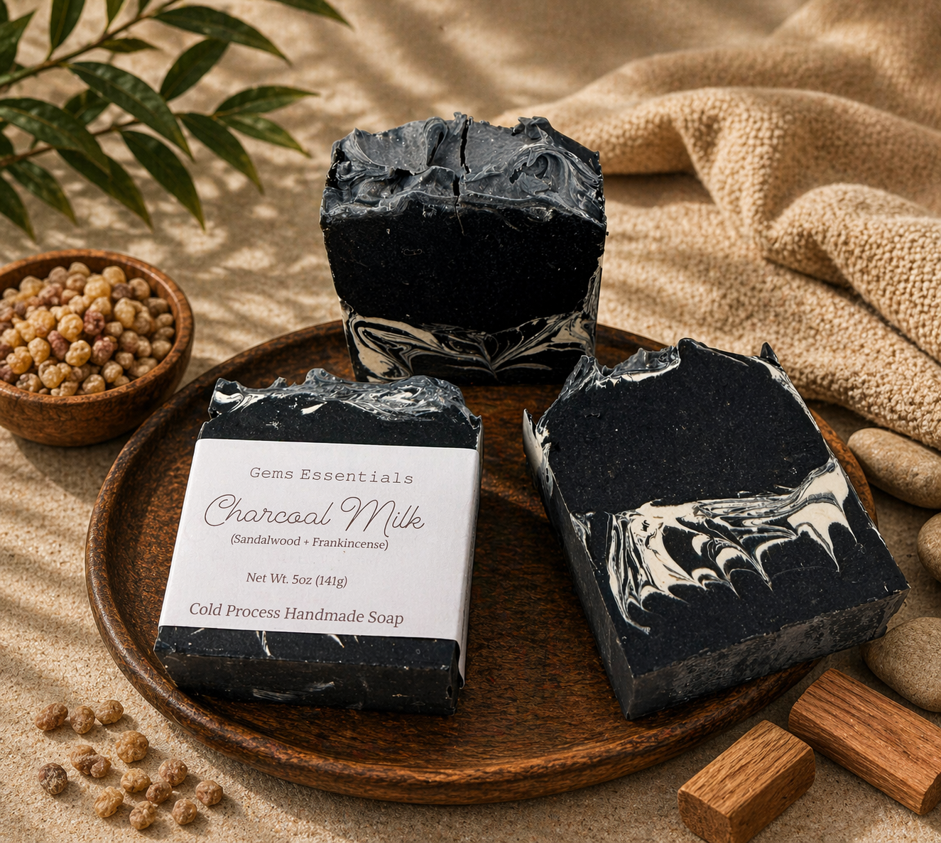 Charcoal Milk Soap